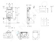 Geberit Kombifix - Modul pro závěsné WC s tlačítkem Sigma50, alpská bílá + Ideal Standard Tesi - WC a sedátko 110.302.00.5 NF8