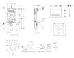 Geberit Kombifix - Modul pro závěsné WC s tlačítkem Sigma50, alpská bílá + Villeroy Boch - WC a sedátko, DirectFlush, SoftClose,