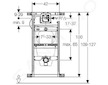 Geberit Kombifix - Předstěnová instalace pro pisoár, výška 1,09–1,27 m 457.611.00.1