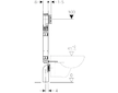 Geberit Kombifix - Předstěnová instalace pro závěsné WC, pro odsávání zápachu, výška 1,09 m 110.791.00.1