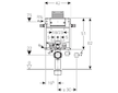 Geberit Kombifix - Předstěnová instalace pro závěsné WC, výška 0,82 m 110.000.00.1