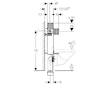 Geberit Kombifix - Předstěnová instalace pro závěsné WC, výška 0,82 m 110.000.00.1