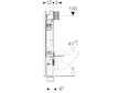 Geberit Kombifix - Předstěnová instalace pro závěsné WC, výška 1,08 m 110.300.00.5