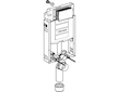 Geberit Kombifix - Předstěnová instalace pro závěsné WC, výška 1,08 m 110.302.00.5