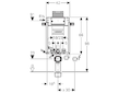 Geberit Kombifix - Předstěnová instalace pro závěsné WC, výška 98 cm 110.010.00.1