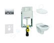 Geberit Kombifix - Set předstěnové instalace, klozet Alpha se sedátkem, tlačítko Delta35, lesklý chrom 110.100.00.1 NR5