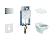 Geberit Kombifix - Set předstěnové instalace, klozet Alpha se sedátkem, tlačítko Sigma01, lesklý chrom 110.302.00.5 NR2