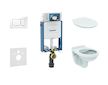 Geberit Kombifix - Set předstěnové instalace, klozet Alpha se sedátkem, tlačítko Sigma20, chrom 110.302.00.5 ND6