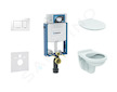 Geberit Kombifix - Set předstěnové instalace, klozet Alpha se sedátkem, tlačítko Sigma30, bílá/chrom 110.302.00.5 ND5