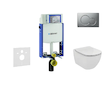 Geberit Kombifix - Set předstěnové instalace, klozetu a sedátka Ideal Standard Tesi, tlačítka Sigma01, matný chrom 110.302.00.5 