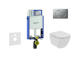Geberit Kombifix - Set předstěnové instalace, klozetu a sedátka Ideal Standard Tesi, tlačítka Sigma01, Rimless, SoftClose, matný
