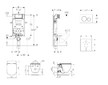 Geberit Kombifix - Set předstěnové instalace, klozetu a sedátka Ideal Standard Tesi, tlačítka Sigma20, Aquablade, SoftClose, bíl