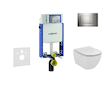 Geberit Kombifix - Set předstěnové instalace, klozetu a sedátka Ideal Standard Tesi, tlačítka Sigma20, chrom 110.302.00.5 NF6
