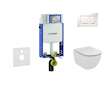 Geberit Kombifix - Set předstěnové instalace, klozetu a sedátka Ideal Standard Tesi, tlačítka Sigma30, bílá/chrom 110.302.00.5 N