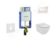 Geberit Kombifix - Set předstěnové instalace, klozetu a sedátka Ideal Standard Tesi, tlačítka Sigma30, bílá/chrom 110.302.00.5 N
