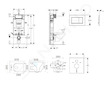 Geberit Kombifix - Set předstěnové instalace, klozetu Arkas a sedátka softclose, tlačítko Sigma30, matná černá/černá SANI15CA550