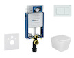 Geberit Kombifix - Set předstěnové instalace, klozetu Arkas I a sedátka softclose, tlačítko Sigma20, bílá/bílá mat SANI15CA3133