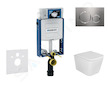 Geberit Kombifix - Set předstěnové instalace, klozetu Arkas I a sedátka softclose, tlačítko Sigma20, nerez SANI15CA6104