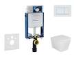 Geberit Kombifix - Set předstěnové instalace, klozetu Arkas I a sedátka softclose, tlačítko Sigma30, bílá/bílá mat SANI15CA3133