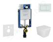 Geberit Kombifix - Set předstěnové instalace, klozetu Arkas I a sedátka softclose, tlačítko Sigma30, bílá/bílá mat SANI15CA3133