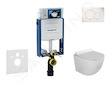 Geberit Kombifix - Set předstěnové instalace, klozetu Gaia a sedátka softclose, tlačítko Sigma01, alpská bílá SANI15CA3107