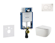 Geberit Kombifix - Set předstěnové instalace, klozetu Gaia a sedátka softclose, tlačítko Sigma01, alpská bílá SANI15CA3116