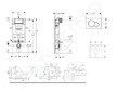 Geberit Kombifix - Set předstěnové instalace, klozetu Gaia a sedátka softclose, tlačítko Sigma01, černá SANI15CA5117
