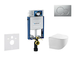 Geberit Kombifix - Set předstěnové instalace, klozetu Gaia a sedátka softclose, tlačítko Sigma01, lakovaný matný chrom SANI15CA1