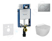 Geberit Kombifix - Set předstěnové instalace, klozetu Gaia a sedátka softclose, tlačítko Sigma01, lakovaný matný chrom SANI15CA1