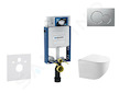 Geberit Kombifix - Set předstěnové instalace, klozetu Gaia a sedátka softclose, tlačítko Sigma01, lakovaný matný chrom SANI15CA1