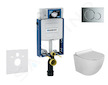 Geberit Kombifix - Set předstěnové instalace, klozetu Gaia a sedátka softclose, tlačítko Sigma01, lesklý chrom SANI15CA1110