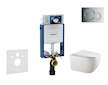 Geberit Kombifix - Set předstěnové instalace, klozetu Gaia a sedátka softclose, tlačítko Sigma01, lesklý chrom SANI15CA1122