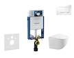 Geberit Kombifix - Set předstěnové instalace, klozetu Gaia a sedátka softclose, tlačítko Sigma20, bílá/chrom SANI15CA3115