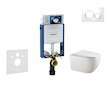 Geberit Kombifix - Set předstěnové instalace, klozetu Gaia a sedátka softclose, tlačítko Sigma20, bílá/chrom SANI15CA3117
