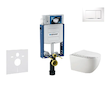 Geberit Kombifix - Set předstěnové instalace, klozetu Gaia a sedátka softclose, tlačítko Sigma20, bílá/chrom SANI15CA3118