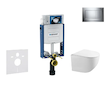 Geberit Kombifix - Set předstěnové instalace, klozetu Gaia a sedátka softclose, tlačítko Sigma20, chrom/chrom mat SANI15CA1119