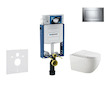 Geberit Kombifix - Set předstěnové instalace, klozetu Gaia a sedátka softclose, tlačítko Sigma20, chrom/chrom mat SANI15CA1123