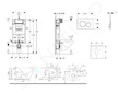 Geberit Kombifix - Set předstěnové instalace, klozetu Gaia a sedátka softclose, tlačítko Sigma20, matná černá/černá SANI15CA5118