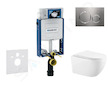 Geberit Kombifix - Set předstěnové instalace, klozetu Gaia a sedátka softclose, tlačítko Sigma20, nerez SANI15CA6102