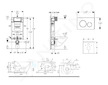Geberit Kombifix - Set předstěnové instalace, klozetu Gaia a sedátka softclose, tlačítko Sigma20, nerez SANI15CA6102