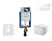 Geberit Kombifix - Set předstěnové instalace, klozetu Gaia a sedátka softclose, tlačítko Sigma30, bílá/chrom SANI15CA3118