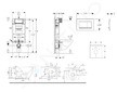 Geberit Kombifix - Set předstěnové instalace, klozetu Gaia a sedátka softclose, tlačítko Sigma30, černá lesk/černá mat SANI15CA5