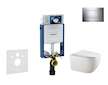 Geberit Kombifix - Set předstěnové instalace, klozetu Gaia a sedátka softclose, tlačítko Sigma30, chrom/chrom mat SANI15CA1123