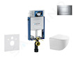 Geberit Kombifix - Set předstěnové instalace, klozetu Gaia a sedátka softclose, tlačítko Sigma30, chrom/chrom mat SANI15CA1119