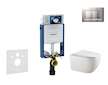 Geberit Kombifix - Set předstěnové instalace, klozetu Gaia a sedátka softclose, tlačítko Sigma30, chrom mat/chrom SANI15CA1124