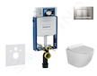 Geberit Kombifix - Set předstěnové instalace, klozetu Gaia a sedátka softclose, tlačítko Sigma30, chrom mat/chrom SANI15CA1112