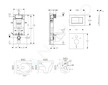 Geberit Kombifix - Set předstěnové instalace, klozetu Gaia a sedátka softclose, tlačítko Sigma30, chrom mat/chrom SANI15CA1112