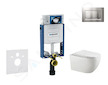 Geberit Kombifix - Set předstěnové instalace, klozetu Gaia a sedátka softclose, tlačítko Sigma30, chrom mat/chrom SANI15CA1124