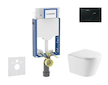 Geberit Kombifix - Set předstěnové instalace, klozetu Nefia a sedátka softclose, tlačítko Sigma01, černá SANI15CA5150