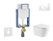 Geberit Kombifix - Set předstěnové instalace, klozetu Nefia a sedátka softclose, tlačítko Sigma20, bílá/pozlacená SANI15CA3149